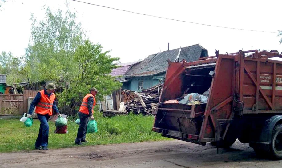 Вывоз мусора из частного дома в Стрежевом в октябре